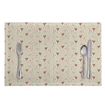 Polka Dot Jack Russell Terrier Print Placemat