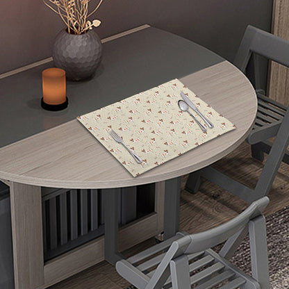 Polka Dot Jack Russell Terrier Print Placemat