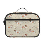 Polka Dot Jack Russell Terrier Print Portable Lunch Bag
