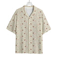 Polka Dot Jack Russell Terrier Print Rayon Hawaiian Shirt