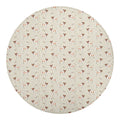 Polka Dot Jack Russell Terrier Print Round Blanket