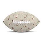 Polka Dot Jack Russell Terrier Print Rugby Ball