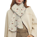 Polka Dot Jack Russell Terrier Print Scarf