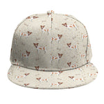 Polka Dot Jack Russell Terrier Print Snapback Cap