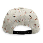 Polka Dot Jack Russell Terrier Print Snapback Cap