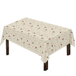 Polka Dot Jack Russell Terrier Print Tablecloth