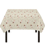 Polka Dot Jack Russell Terrier Print Tablecloth
