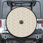 Polka Dot Jack Russell Terrier Print Tire Cover With Camera Hole