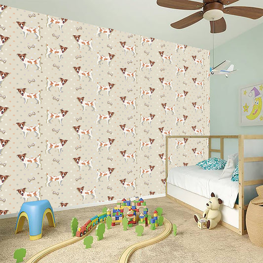 Polka Dot Jack Russell Terrier Print Wall Sticker