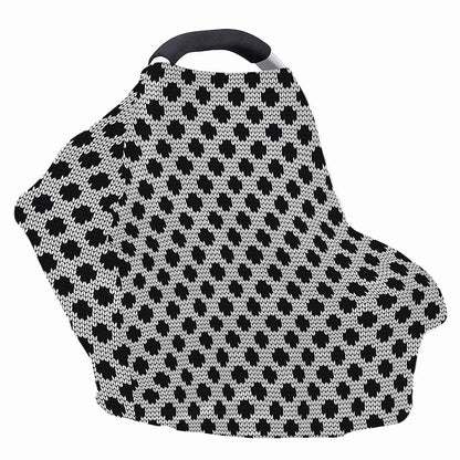 Polka Dot Knitted Pattern Print Baby Seat Cover