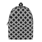 Polka Dot Knitted Pattern Print Backpack