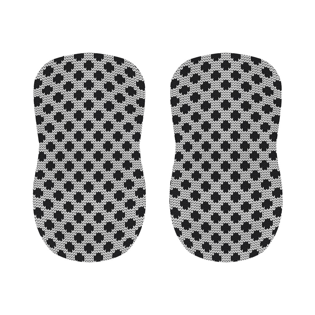 Polka Dot Knitted Pattern Print Bar Stool Covers