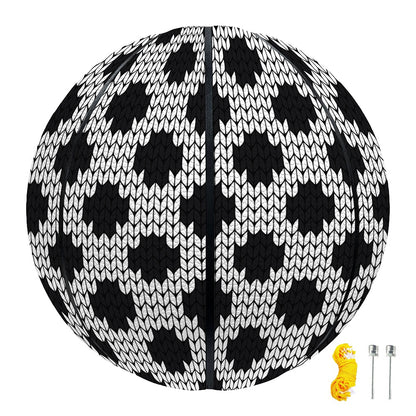 Polka Dot Knitted Pattern Print Basketball