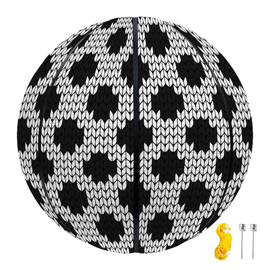 Polka Dot Knitted Pattern Print Basketball
