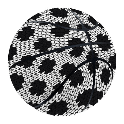 Polka Dot Knitted Pattern Print Basketball