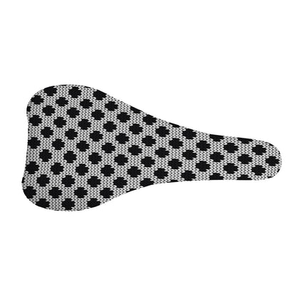 Polka Dot Knitted Pattern Print Bicycle Seat Cover