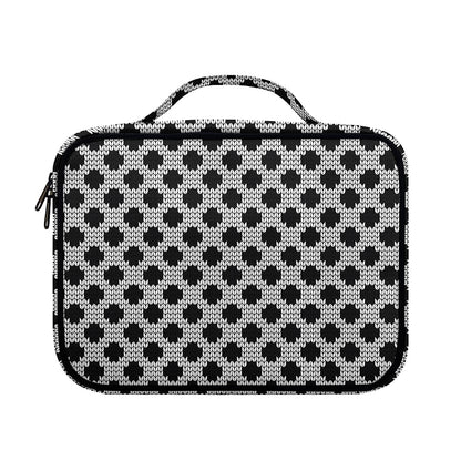 Polka Dot Knitted Pattern Print Briefcase Bible Bag