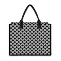 Polka Dot Knitted Pattern Print Canvas Tote Bag