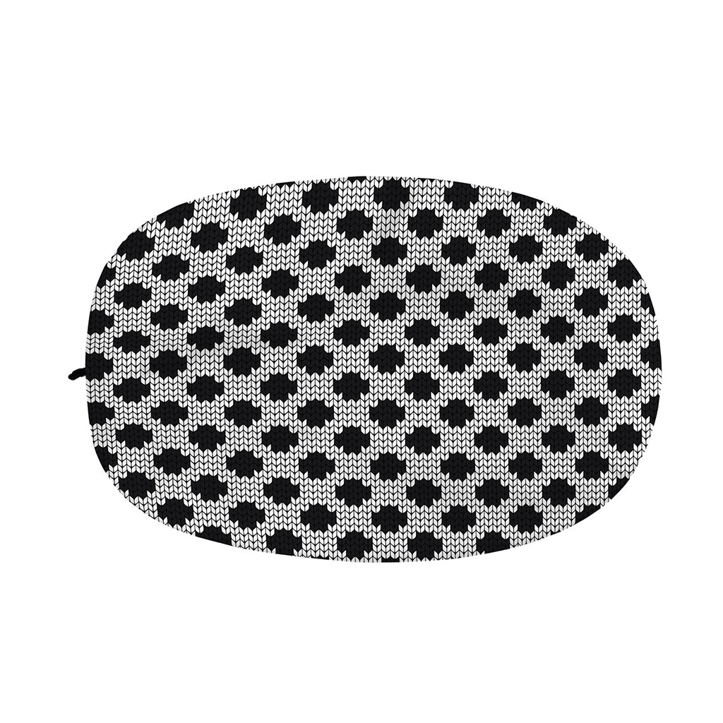 Polka Dot Knitted Pattern Print Car Side Mirror Covers