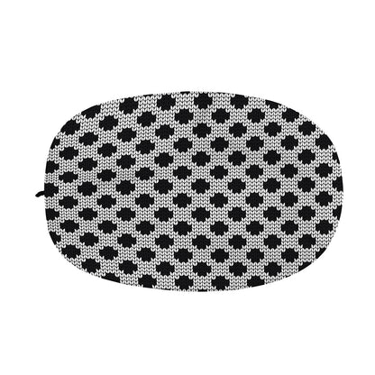 Polka Dot Knitted Pattern Print Car Side Mirror Covers