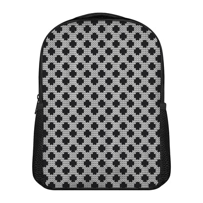 Polka Dot Knitted Pattern Print Casual Backpack