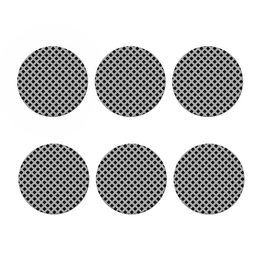 Polka Dot Knitted Pattern Print Coaster Set