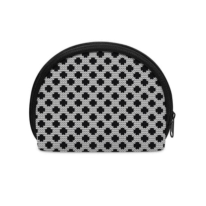 Polka Dot Knitted Pattern Print Coin Purse
