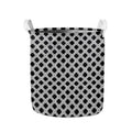 Polka Dot Knitted Pattern Print Collapsible Laundry Basket