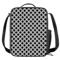 Polka Dot Knitted Pattern Print Crossbody Lunch Bag
