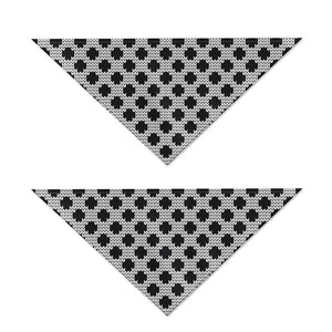 Polka Dot Knitted Pattern Print Dog Bandana