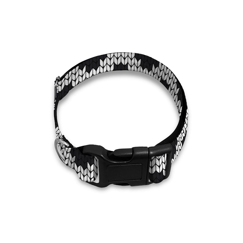 Polka Dot Knitted Pattern Print Dog Collar