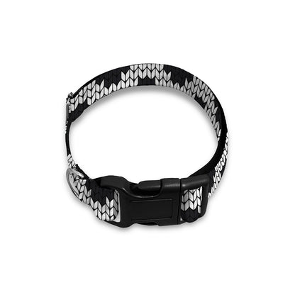 Polka Dot Knitted Pattern Print Dog Collar