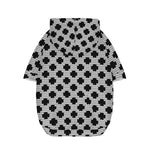 Polka Dot Knitted Pattern Print Dog Zip Up Hoodie