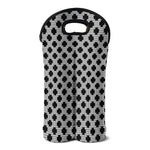 Polka Dot Knitted Pattern Print Double Neoprene Wine Tote