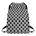 Polka Dot Knitted Pattern Print Drawstring Backpack