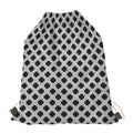 Polka Dot Knitted Pattern Print Drawstring Bag