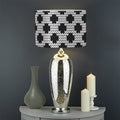 Polka Dot Knitted Pattern Print Drum Lamp Shade