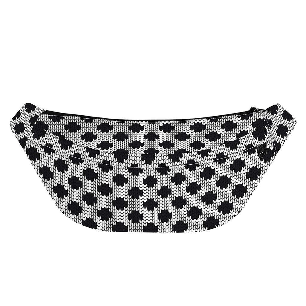 Polka Dot Knitted Pattern Print Fanny Pack