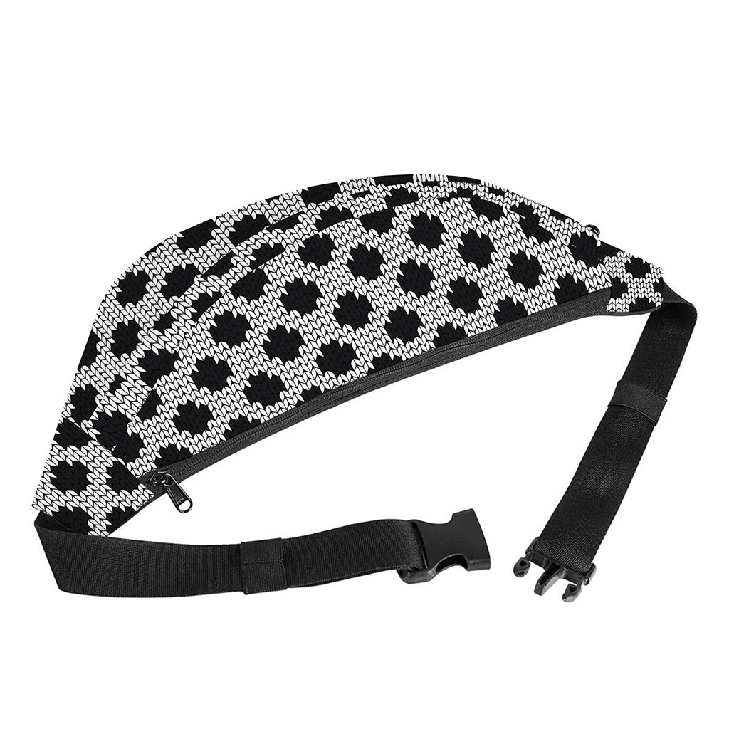Polka Dot Knitted Pattern Print Fanny Pack