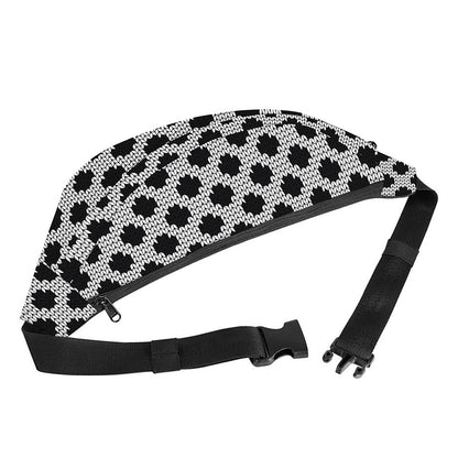 Polka Dot Knitted Pattern Print Fanny Pack