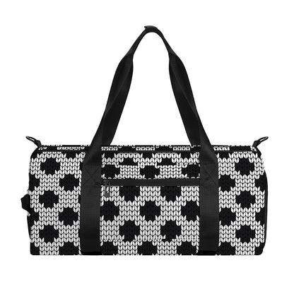 Polka Dot Knitted Pattern Print Gym Bag