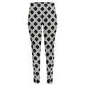 Polka Dot Knitted Pattern Print High-Waisted Pocket Leggings