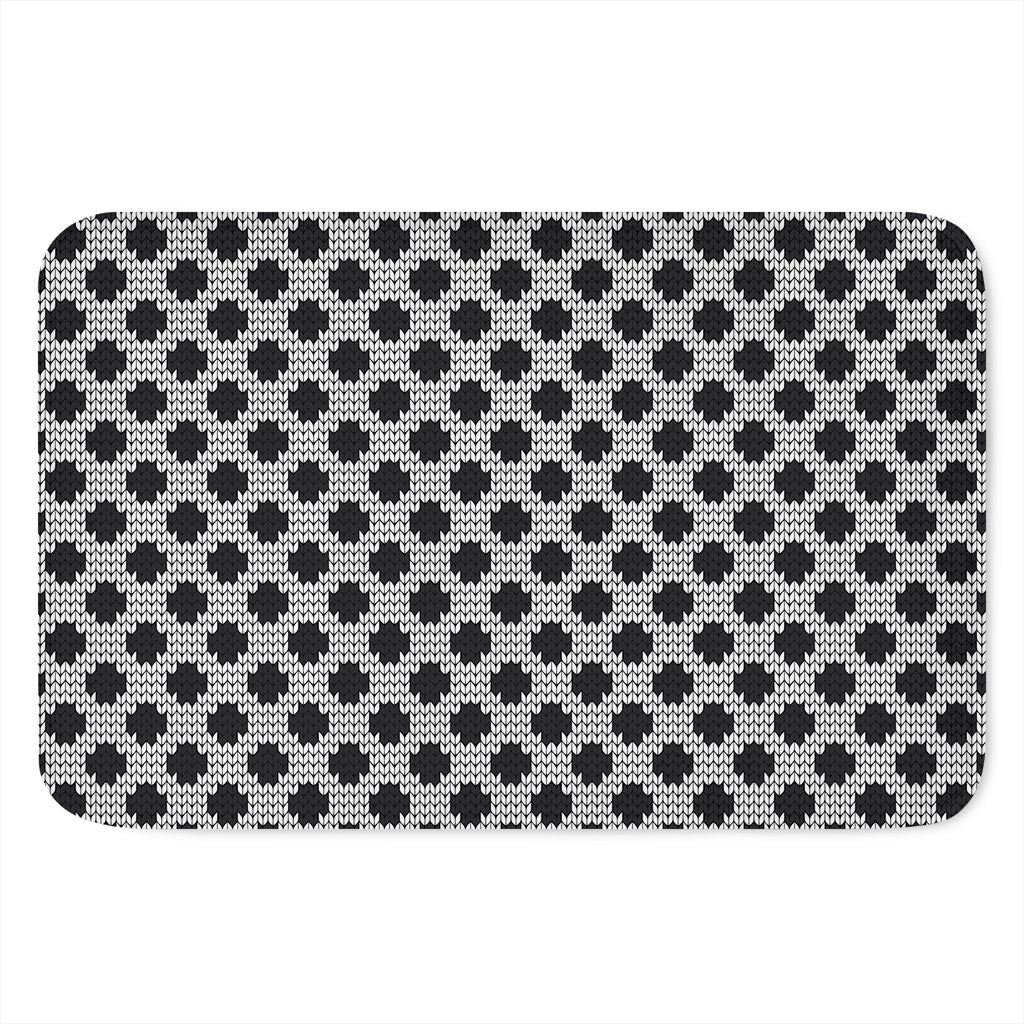 Polka Dot Knitted Pattern Print Indoor Door Mat