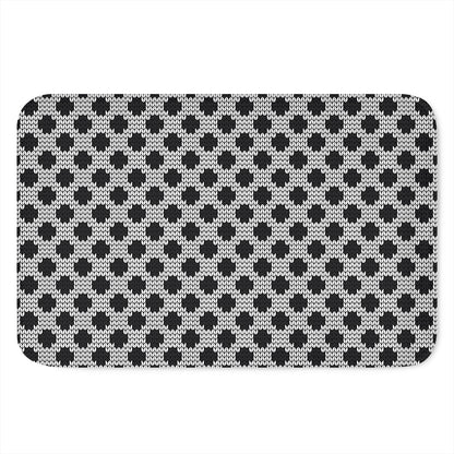 Polka Dot Knitted Pattern Print Indoor Door Mat