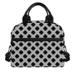 Polka Dot Knitted Pattern Print Insulated Lunch Bag