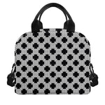 Polka Dot Knitted Pattern Print Insulated Lunch Bag