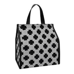 Polka Dot Knitted Pattern Print Insulated Lunch Tote