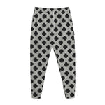 Polka Dot Knitted Pattern Print Jogger Pants
