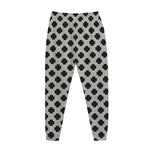 Polka Dot Knitted Pattern Print Jogger Pants