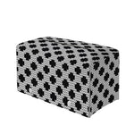 Polka Dot Knitted Pattern Print Leather Tissue Box Cover